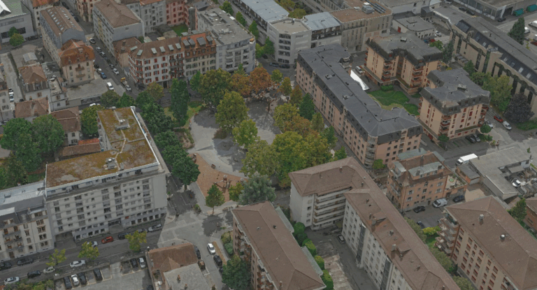 Concept urbain - Espaces ouverts de Plan-Dessus